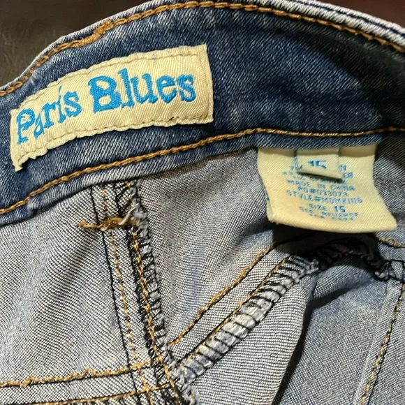 Paris Blues Women's Blue Jean Capris 15 - Picture 5 of 6